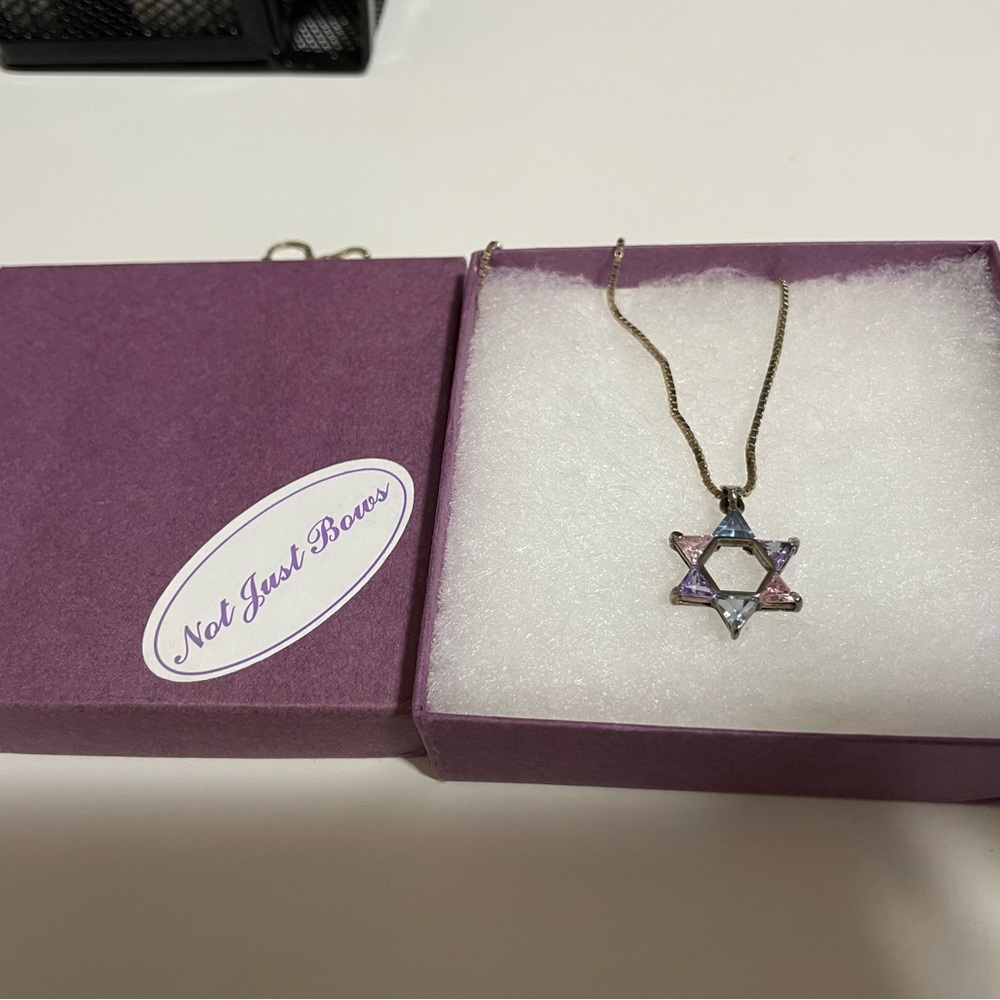 925 Sterling Silver Star of David Necklace
